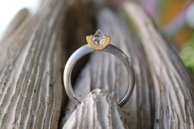 ラフダイヤモンド（原石）指輪