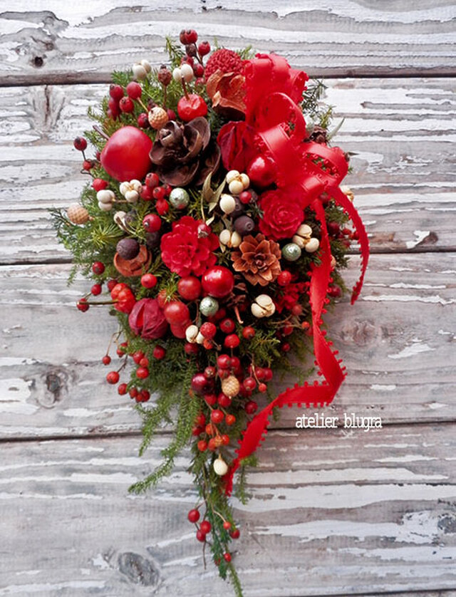 八ヶ岳〜八ヶ岳〜静かな森のクリスマス⭐️スワッグ2019-02