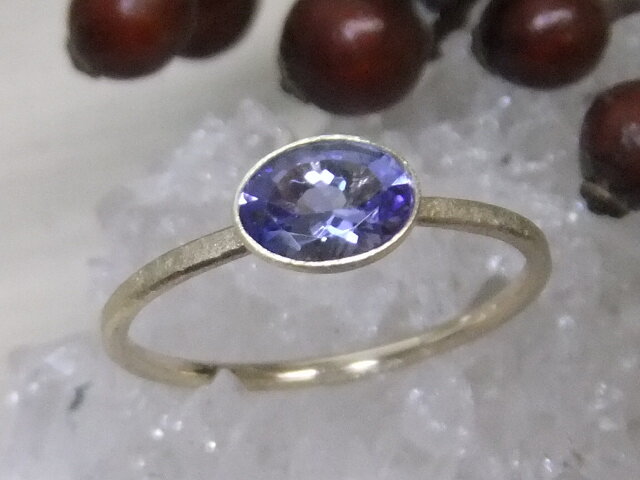 tanzanite*アンティーク調K10ringの画像1枚目