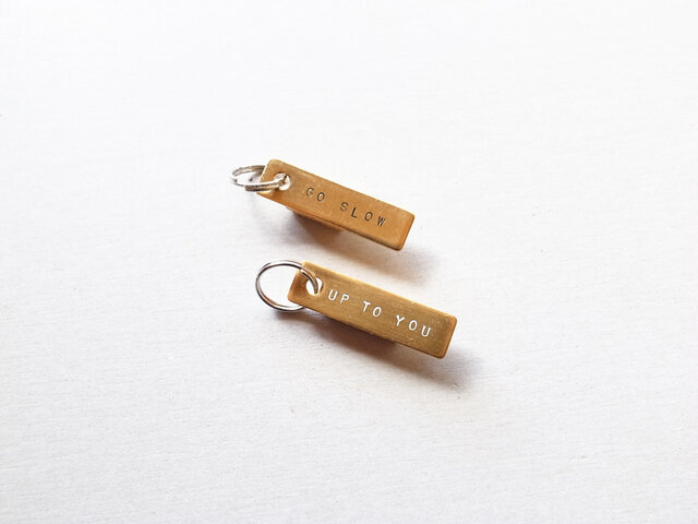 BLASS ネームプレート 長四角〈Memory key-holder〉●刻印無料の画像1枚目