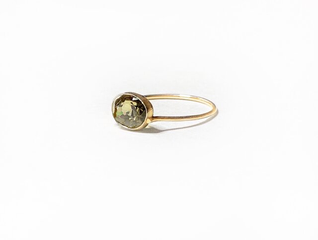 一点もの Olive Topaz リング/ 受注制作の画像1枚目