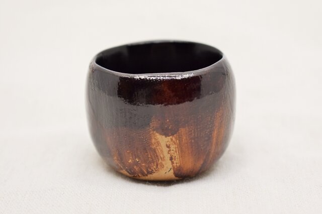 手彫酒器 白漆茶漆黒漆の画像1枚目