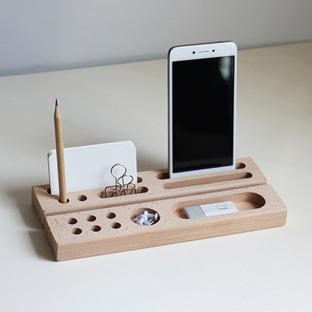 受注生産 職人手作り 北欧モダン デスクトップ オフィスストレージ カードホルダー 名刺ボックス メープル材 天然木の画像1枚目