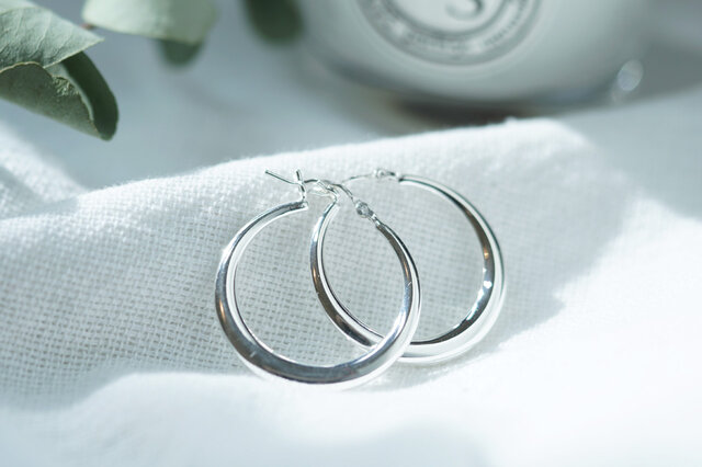 ティファニー TIFFANY ティアドロップ フープピアス 925 シルバー Tiffany フープピアス シルバー925 ティファニー ティアドロップ