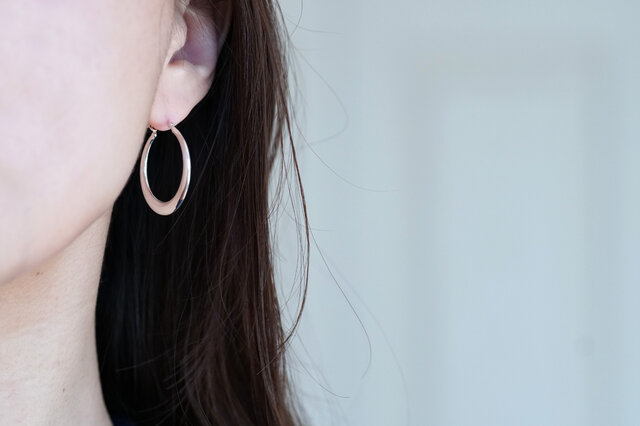 SILVER925 オーバルフープピアス | iichi 日々の暮らしを