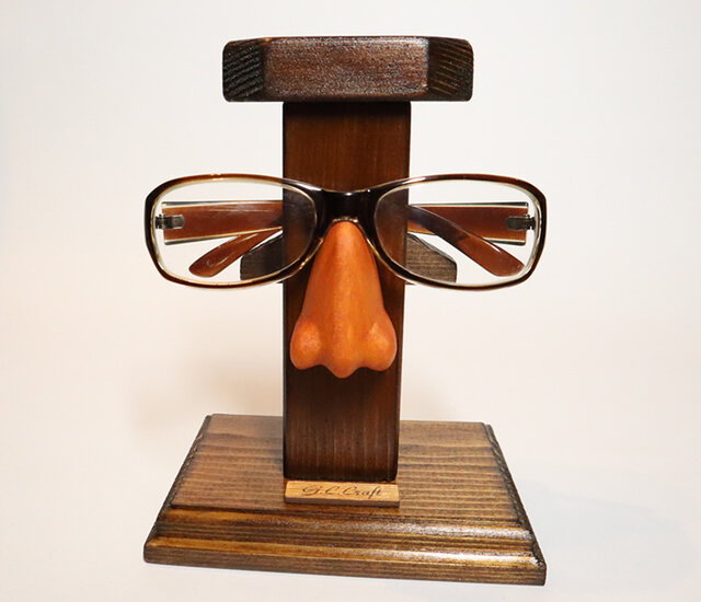 鼻メガネスタンド １段タイプ 名入れ無料 Iichi ハンドメイド クラフト作品 手仕事品の通販