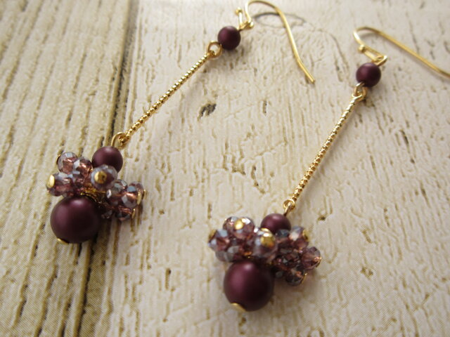 金具変更OK Pierces or Earrings スワロフスキー パール(P0909)の画像1枚目