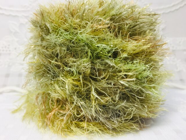 15手染め糸♬26g段染めスパークロングファーの画像1枚目