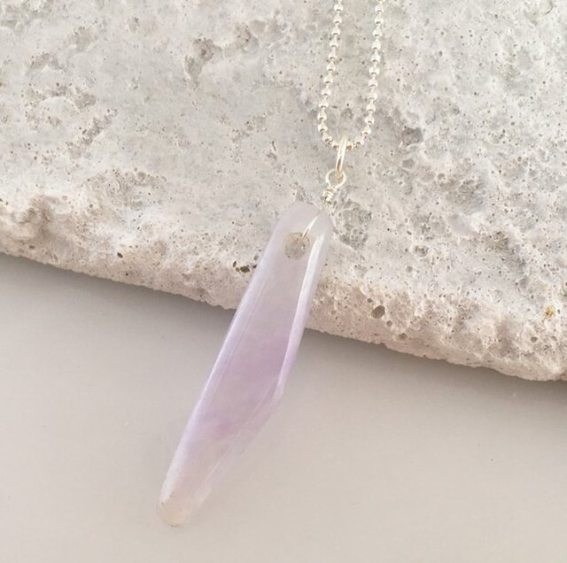 ミャンマー産天然ラベンダー翡翠◇SV Pendant | iichi 日々の暮らしを 