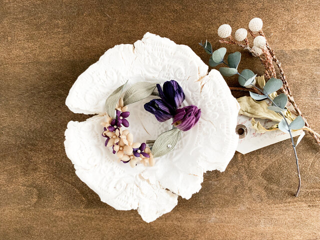 Corsage : コサージュ " チューリップと小花の花冠 "の画像1枚目