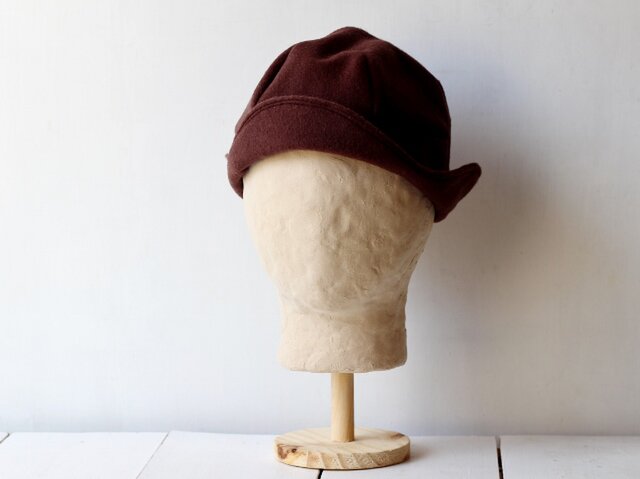 DEERCAP | CASHMEREWOOL c/#CHOCOLATE【M:56~59cm】の画像1枚目