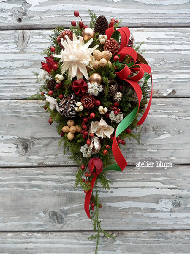 八ヶ岳〜八ヶ岳〜静かな森のクリスマス⭐️スワッグ2019-10