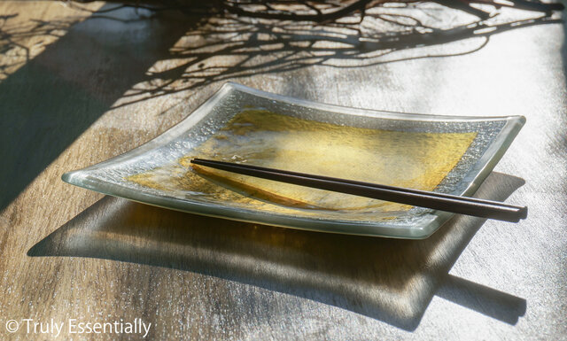 ガラスの角皿 -「 金色のガラス 」○ 約21cm | iichi 日々の暮らしを