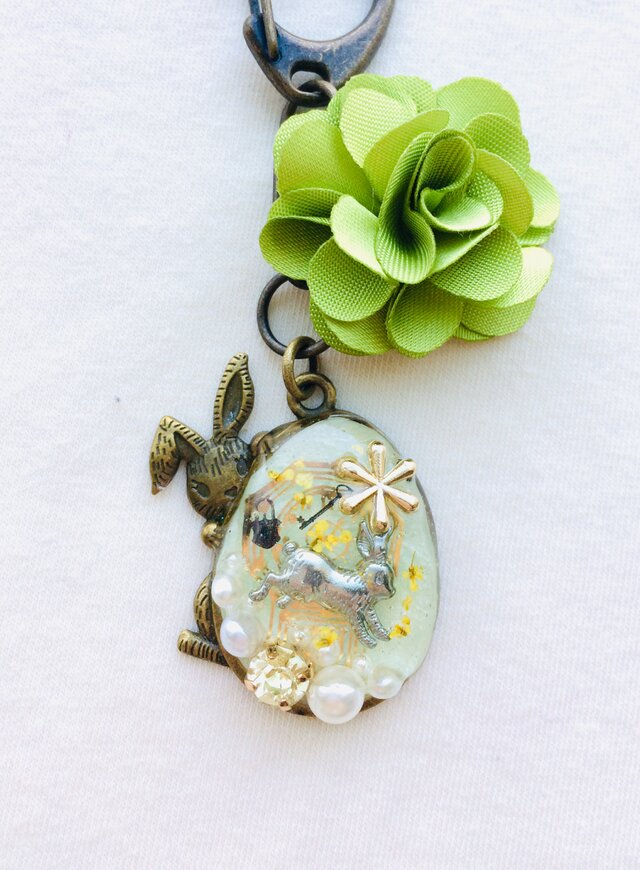 ウサたまキーホルダー （森の悪戯）