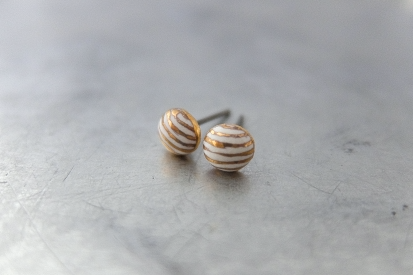 ピアス petit stripe/goldの画像1枚目