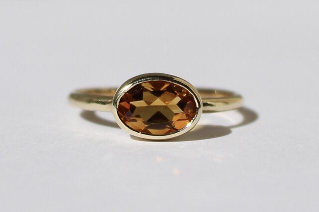 Citrine 8×6mm Ringの画像1枚目