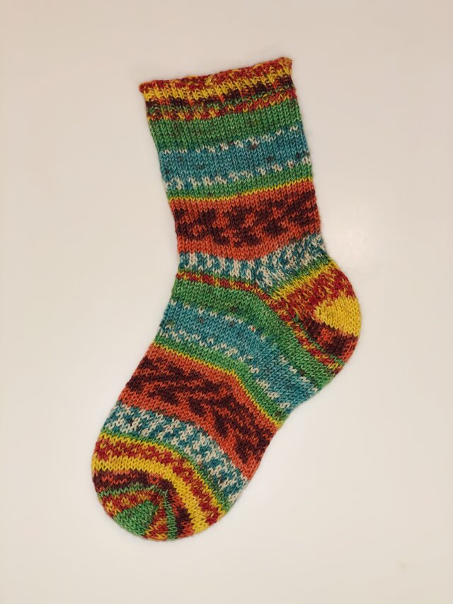 No.205 M様オーダー品送料込手編み靴下