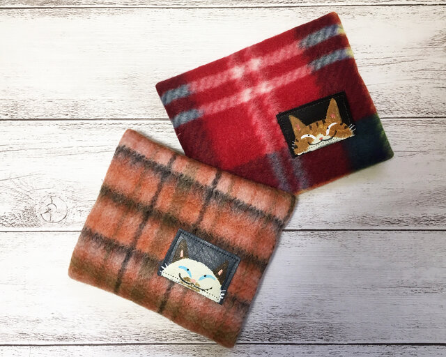 カイロケース(ハチワレ猫 シャム猫)の画像1枚目