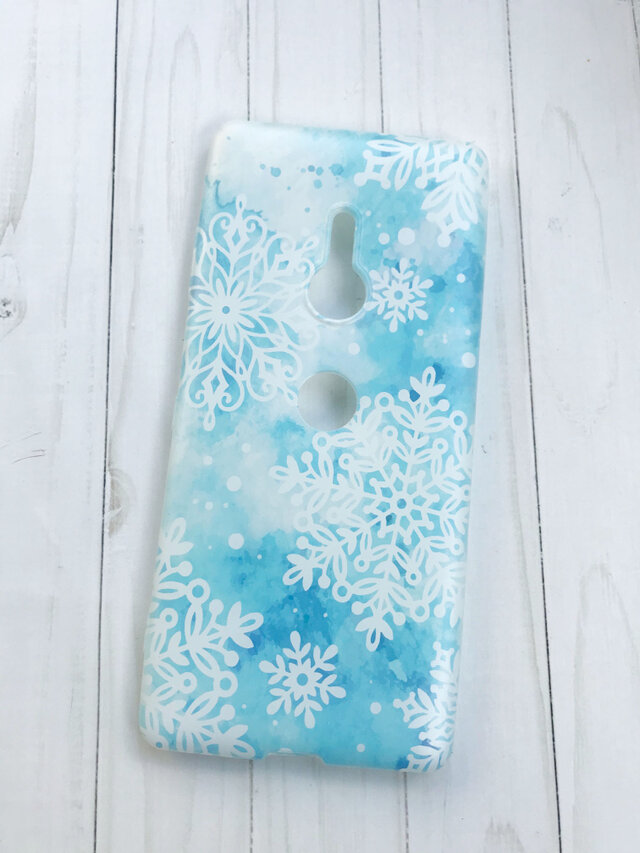 AQUOS XPERIA Galaxy 全機種対応 雪の結晶 新作の画像1枚目