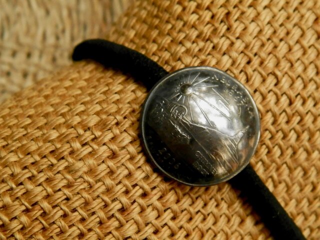 #H121 50State Quarters USA Coin Hair Elasticの画像1枚目