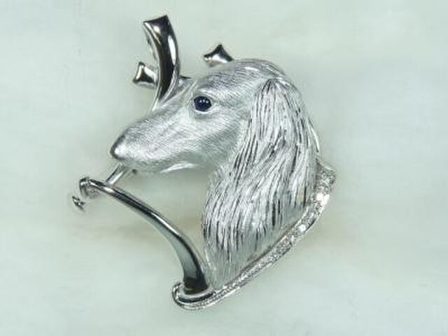 Sv925ベレッツアペンダント サルーキー Iichi ハンドメイド クラフト作品 手仕事品の通販