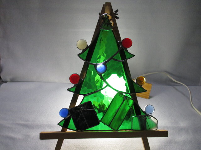 ステンドグラス クリスマス ツリーの画像1枚目