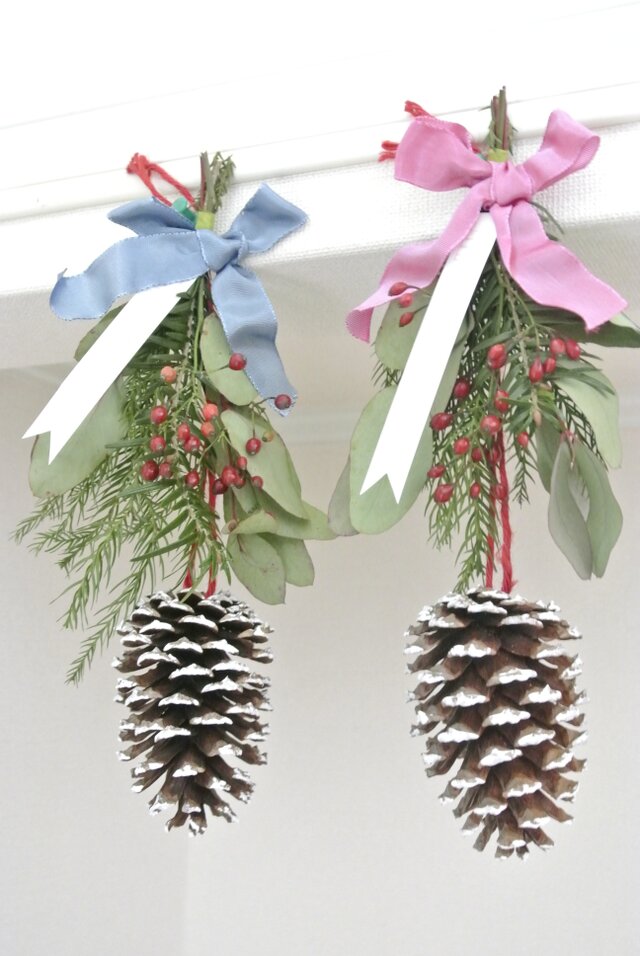 大きなまつぼっくりのオーナメント（２個一組）再販