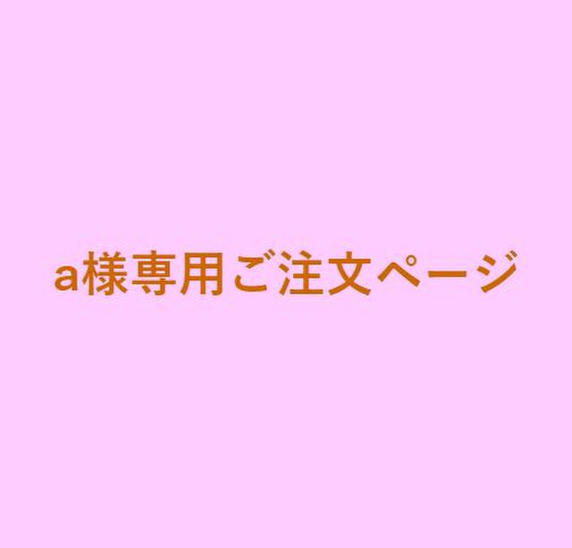 a様専用ご注文用ページの画像1枚目