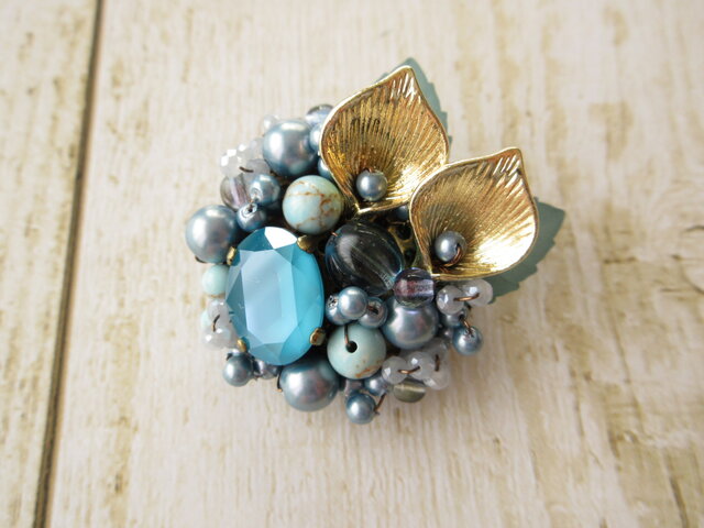 Brooch カラー 葉っぱ(K0850)の画像1枚目