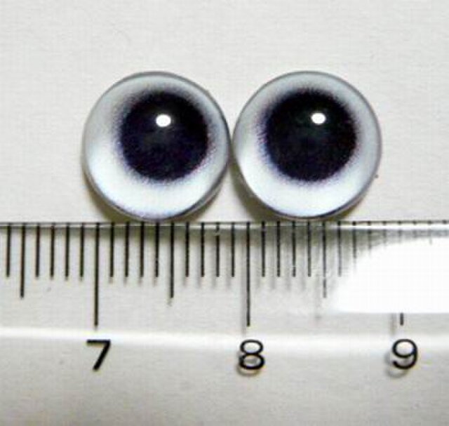 にゃんこのおめめ○半球グラスアイ○猫目○10mm○10703の画像1枚目