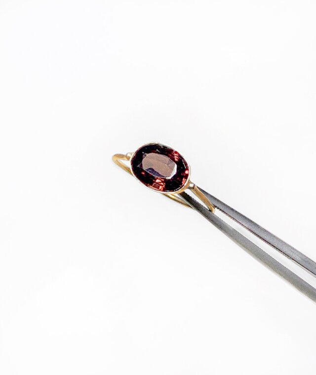 一点もの Red Zircon リング/受注制作の画像1枚目