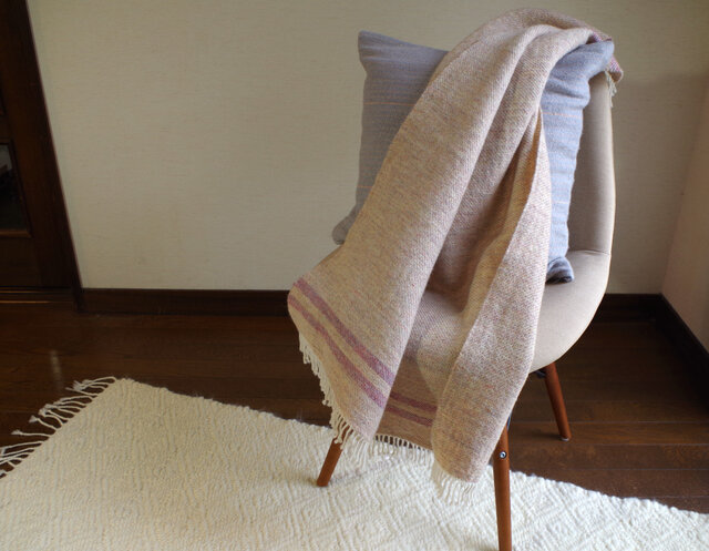 手織りミニブランケット 中厚手 | iichi 日々の暮らしを心地よくする