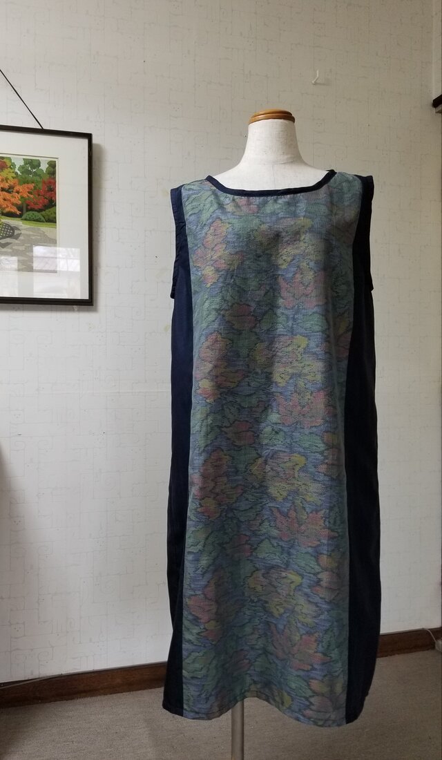 大島紬リメイクワンピース | iichi 日々の暮らしを心地よくする