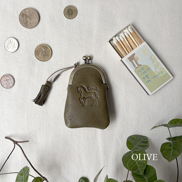 [馬] がま口ポーチ(Petit)