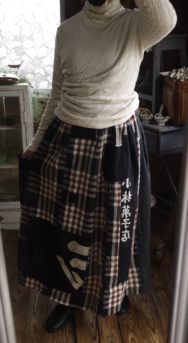 古布いろいろのギャザースカートの画像1枚目