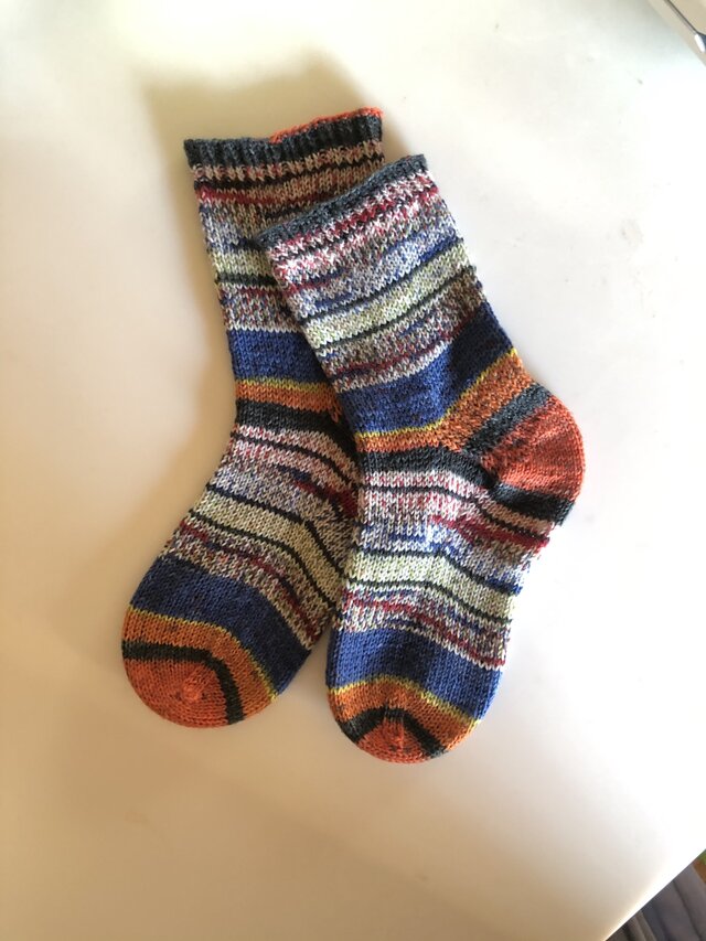 No.227 送料込手編み靴下