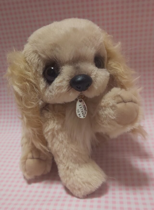 ハンドメイド* ぬいぐるみ*スパニエル*子犬* ふわふわぬいぐるみ☆コッカースパニエル☆子犬* | iichi 日々の暮らし
