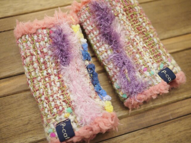 手織り もこもこファー手袋 キッズの画像1枚目