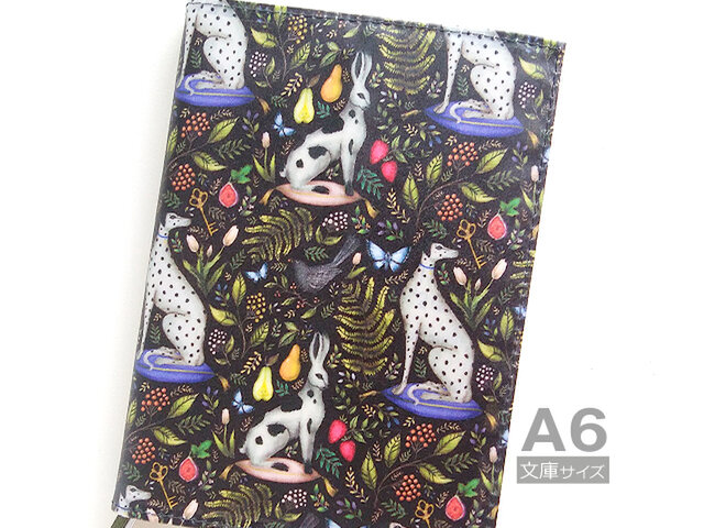 リバティ ほぼ日手帳 オリジナル カバー A6 文庫 キャサリンロウ ブラックの画像1枚目