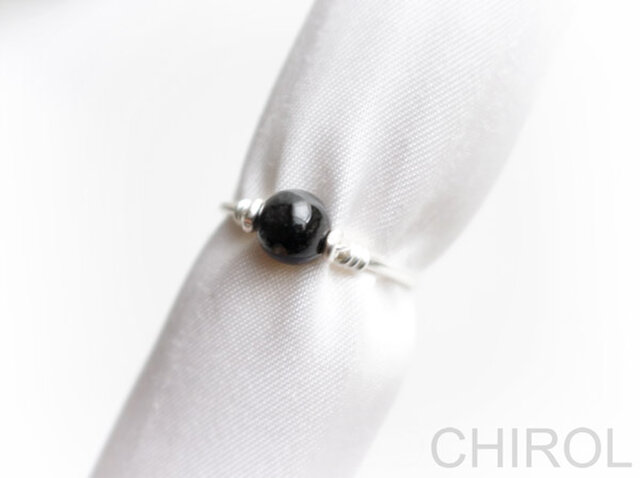 黒翡翠( ひすい) リング/ SV925 | iichi 日々の暮らしを心地よくする