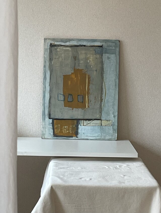 現代アート【原画】Roimos art    油絵　オーナメント 絵画 壁掛け　抽象画　インテリア