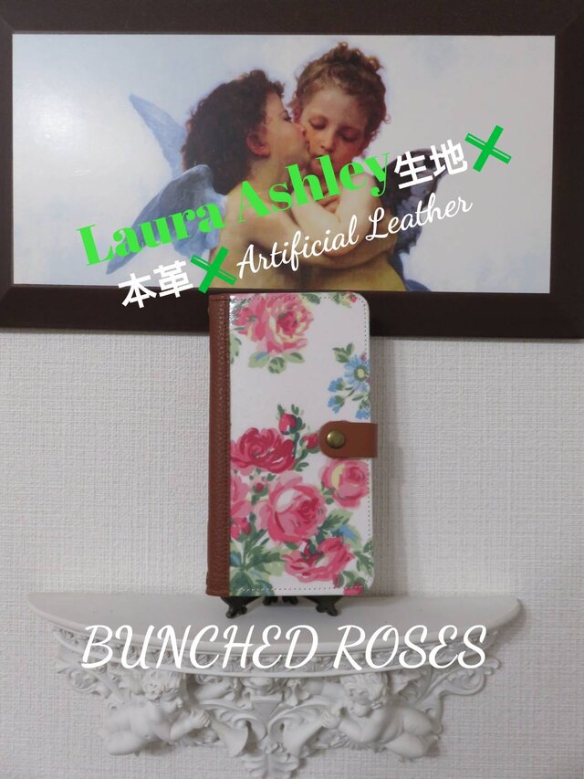 Laura Ashley ローラアシュレイ ”Bunched Roses” 手帳型スマホケース