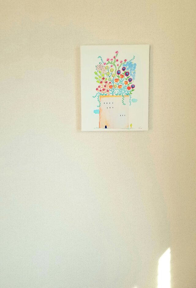 ~GrowingFlowers~キャンバスパネルプリントsonojiillustrationの画像1枚目