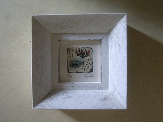 ミニ銅版画『花しずく』の画像1枚目
