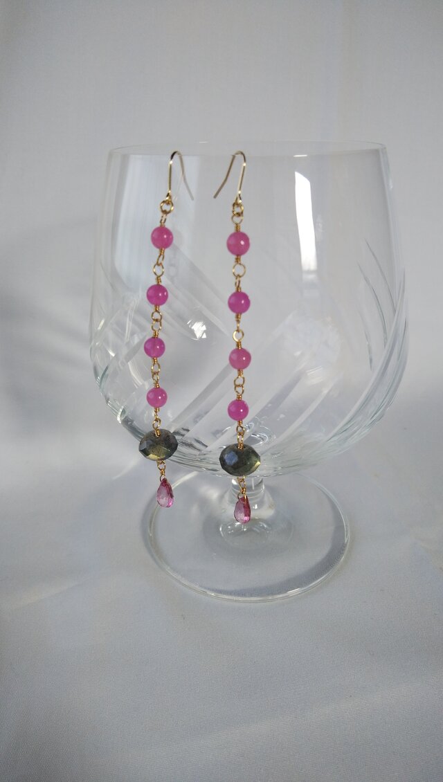 ラブラドライト　ピアス