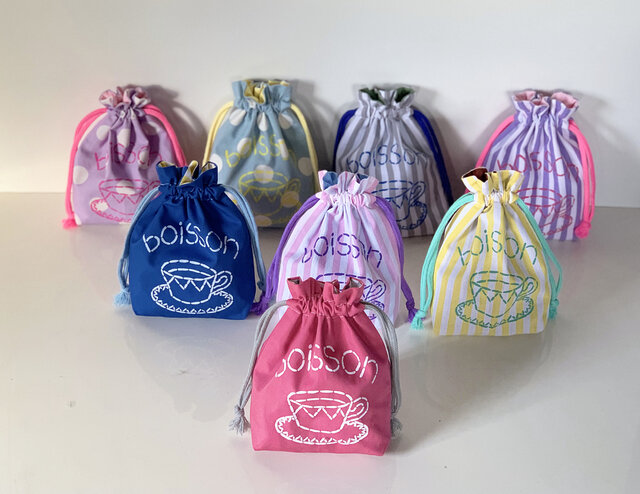 《選べるカラー》 コップ袋単品販売 入園入学グッズ・お習い事に 名入れ無料 の画像1枚目