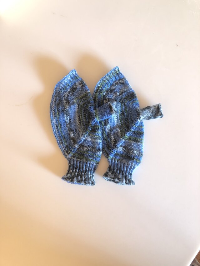 №254 手編みミトン送料込