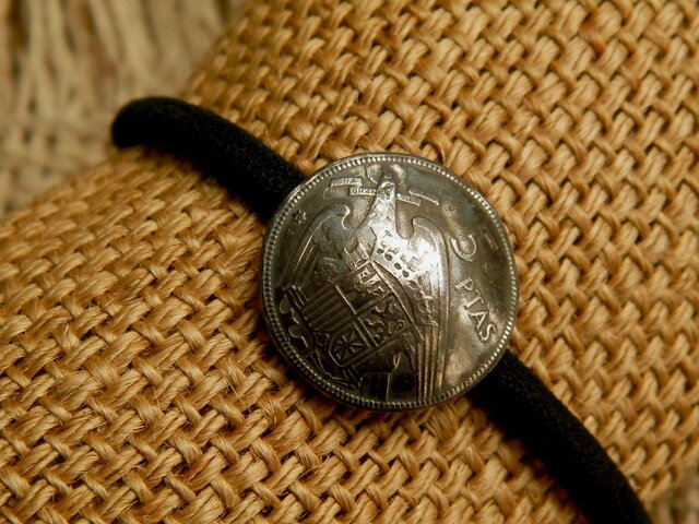 #H129 España Coin Hair Elasticの画像1枚目