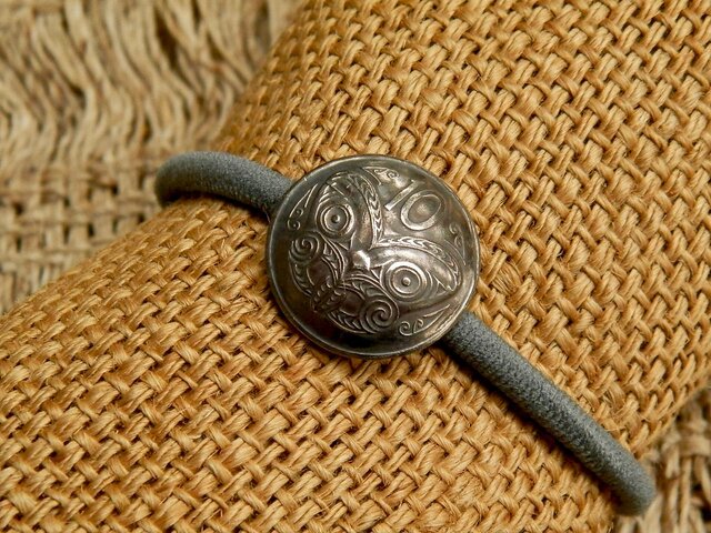 #H85 New Zealand Coin Hair Elasticの画像1枚目