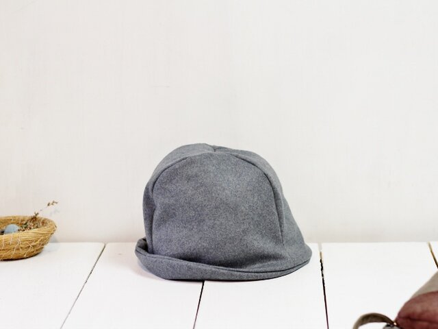 HELMA HAT | KNITWOOL c/#LIGHTGRAY【M58】の画像1枚目